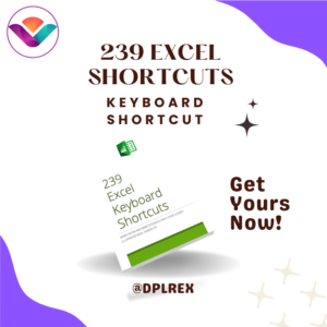 239 Excel Keyboard Shortcuts Keys