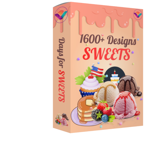 Coral Draw 1600+ Sweets Designs (Doces)