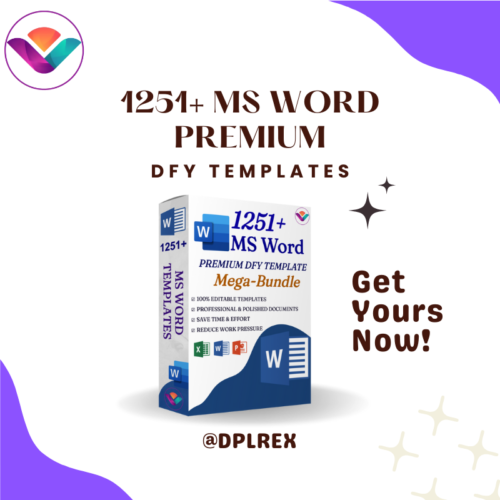 1251+ MS Word Premium Templates - Skyrocket Your Productivity