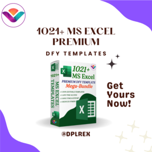 1021+ Premium DFY Excel Templates- Time to Excel with Excel