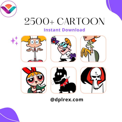 Coral Draw 2500+ Cartoon Vector- Editable Cartoon Drawings Designs- Ready to Print