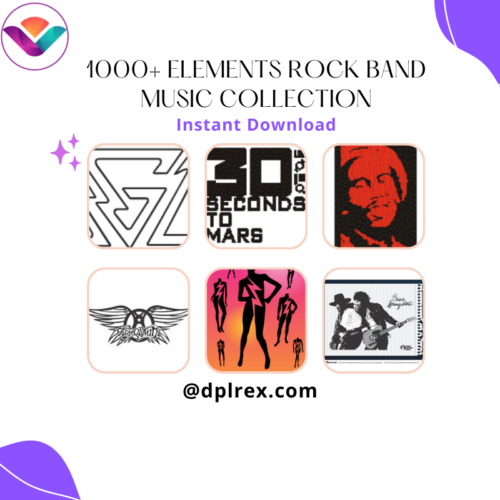 Coral Draw 1000+ Rock Band Music Vector Elements Collection