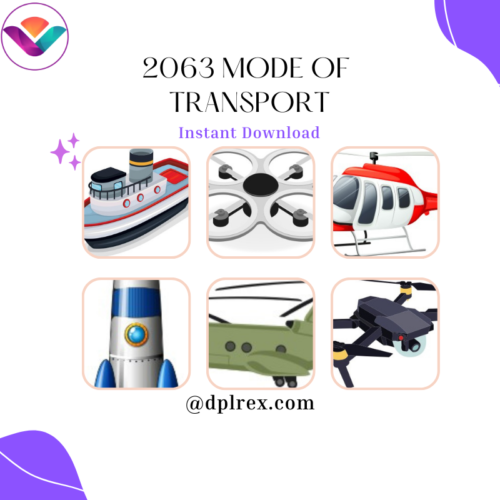 Coral Draw 2000+ Mode of Transport- Graphics Vector Elements