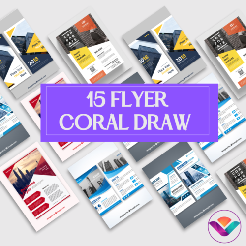 Coral Draw Flyer - 15 Editable Flyers